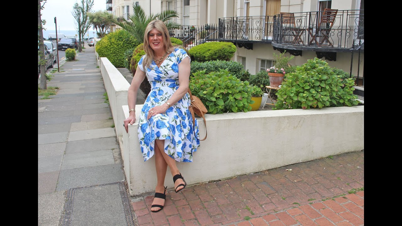 Sue doing some dress shopping. - Crossdresser