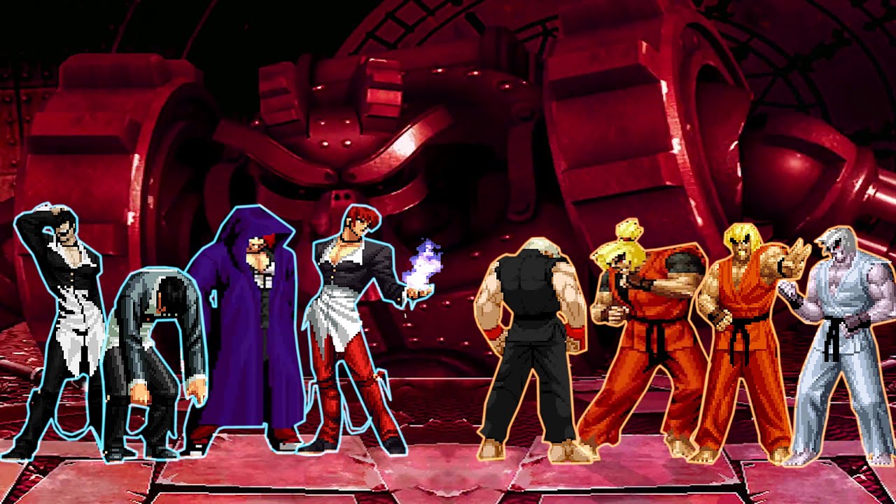 [KOF Mugen] Iori Yagami Team vs Ken Master Team