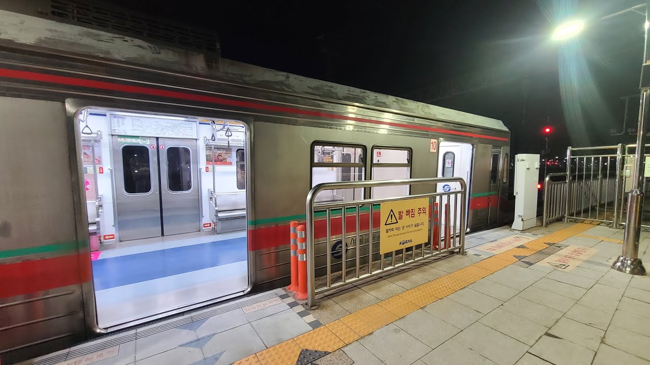 수도권 전철 1호선 인천역 야간 열차 영상 모음