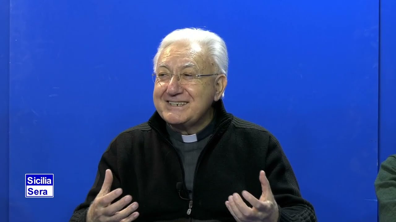 SICILIA SERA – FILIPPO CUCINA E CARMELO CARUSO CON MONS. LIBERTO GIA' DIR. CAPPELLA MUSICALE SISTINA