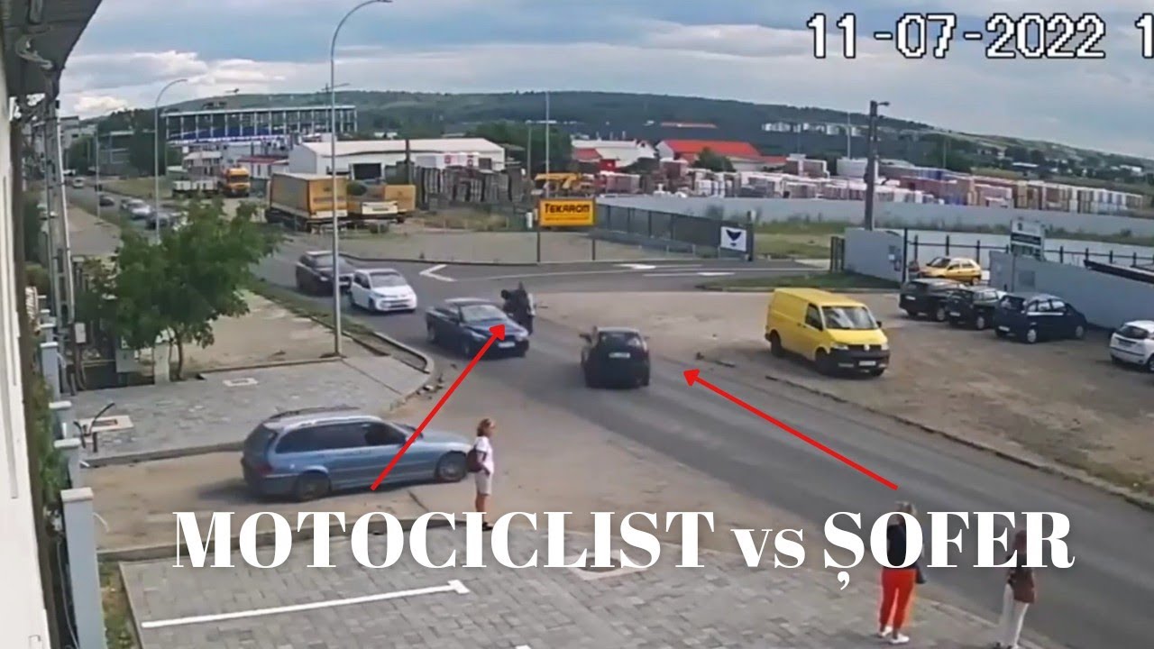 Reacția mea la ACCIDENTUL MOTOCICLISTULUI aflat în depășire! Cine e vinovat?