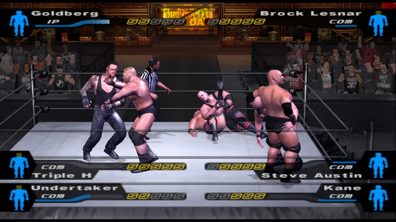 WWE Superstars 6-Man Battle Royal epic show🕹️ | SmackDown! Here Comes the Pain PS2 Gameplay Action🔥🎮