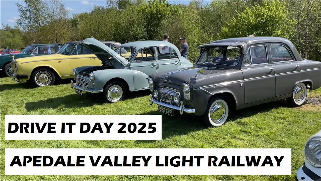 Classic Car Meet - Drive It Day 2025 - Apedale Valley Light Railway Staffordshire