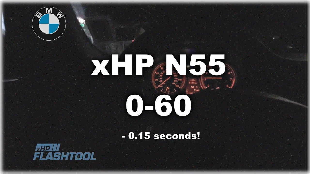 e90 335i 0-60 Before and After xHP Transmission Tune (ZF6HP)