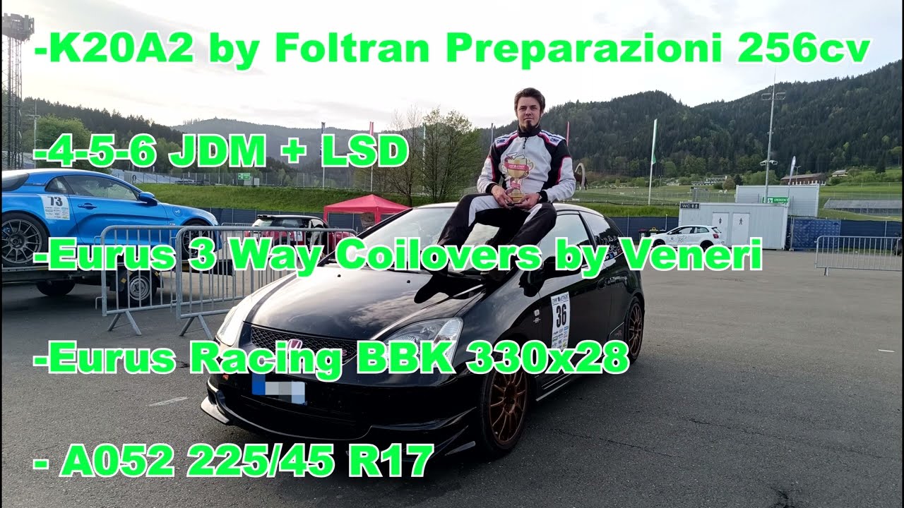 1.52.523 - Time Attack RedBull Ring - Honda Civic Type R EP3 Best lap (Onboard)