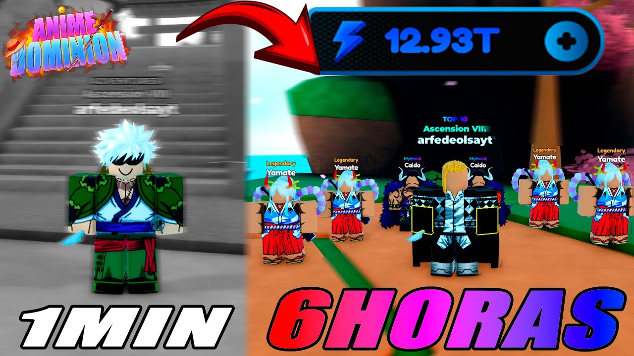 ZEREI O ANIME DOMINION SIMULATOR EM APENAS UM VIDEO SENDO P2W... (6𝗛𝗢𝗥𝗔𝗦)