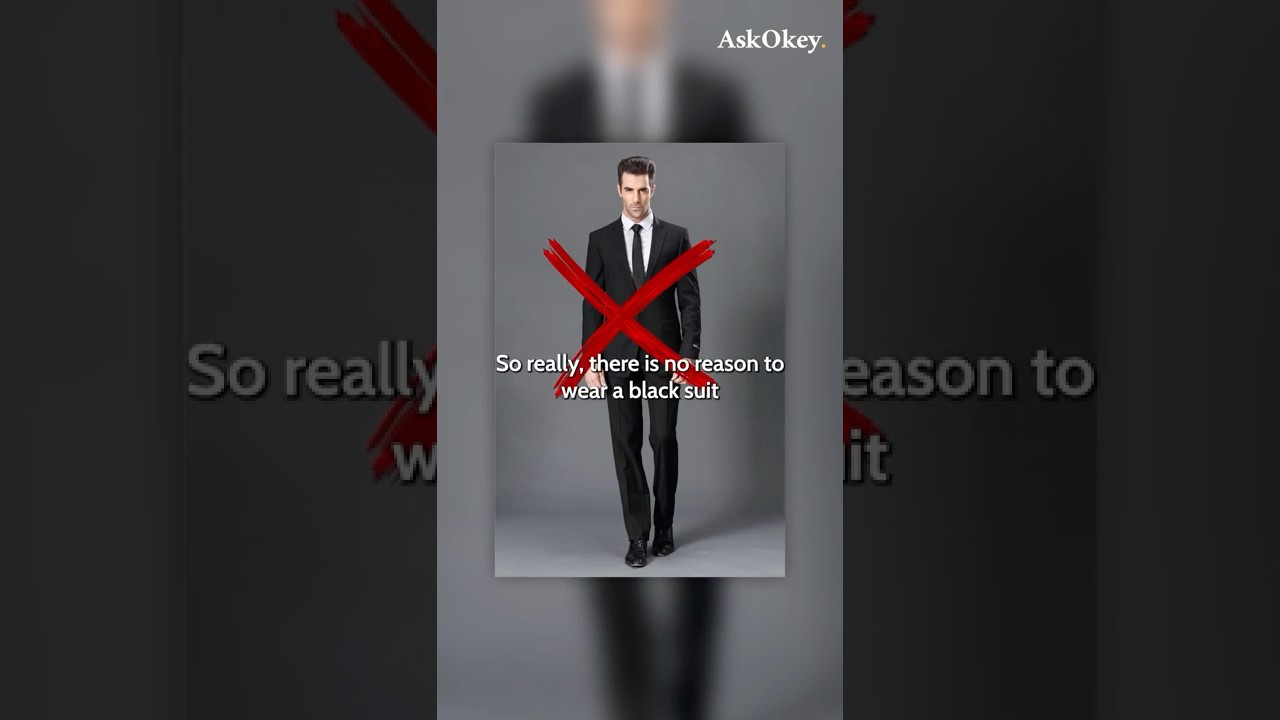 Say No to Black Suits! Here's Why. #shorts