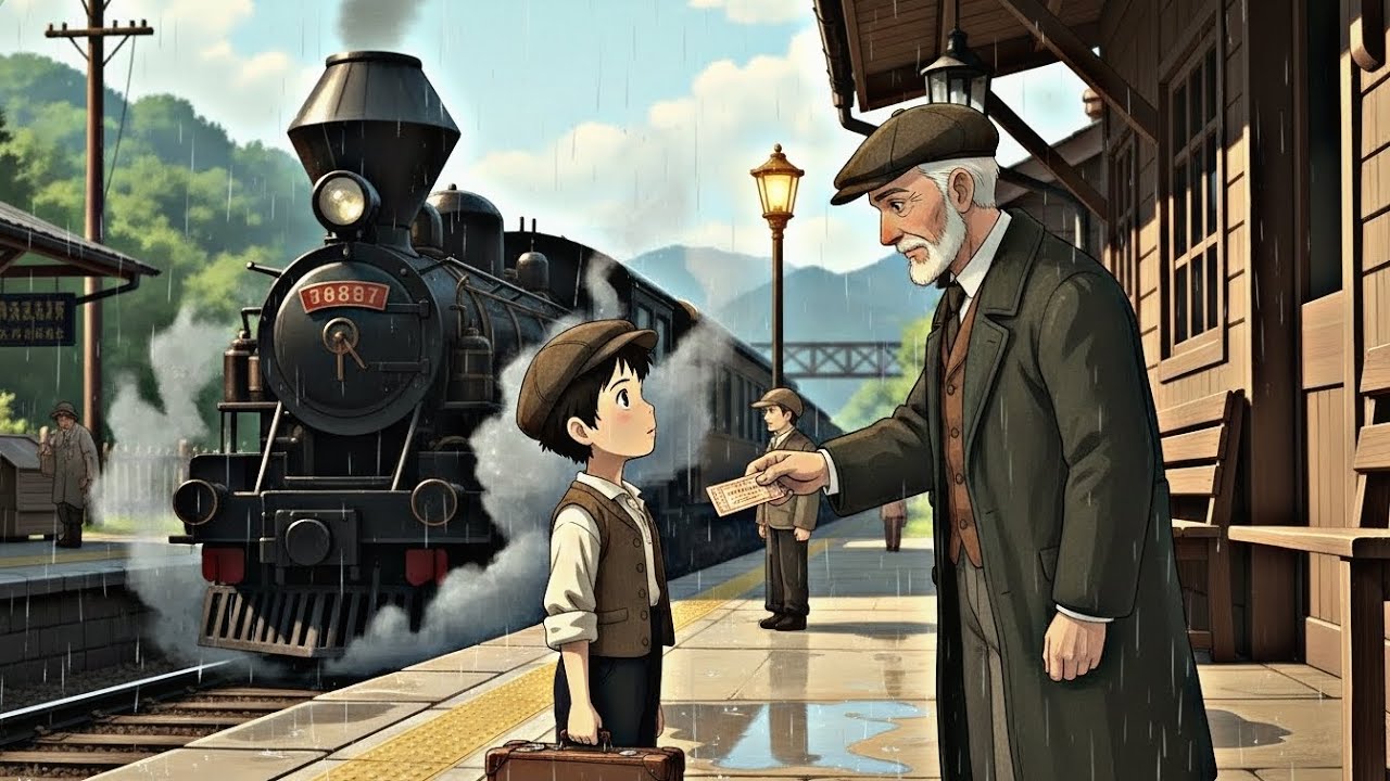 1905 | Un Viaje en Tren de Vapor con Mi Abuelo | Estilo Ghibli ASMR