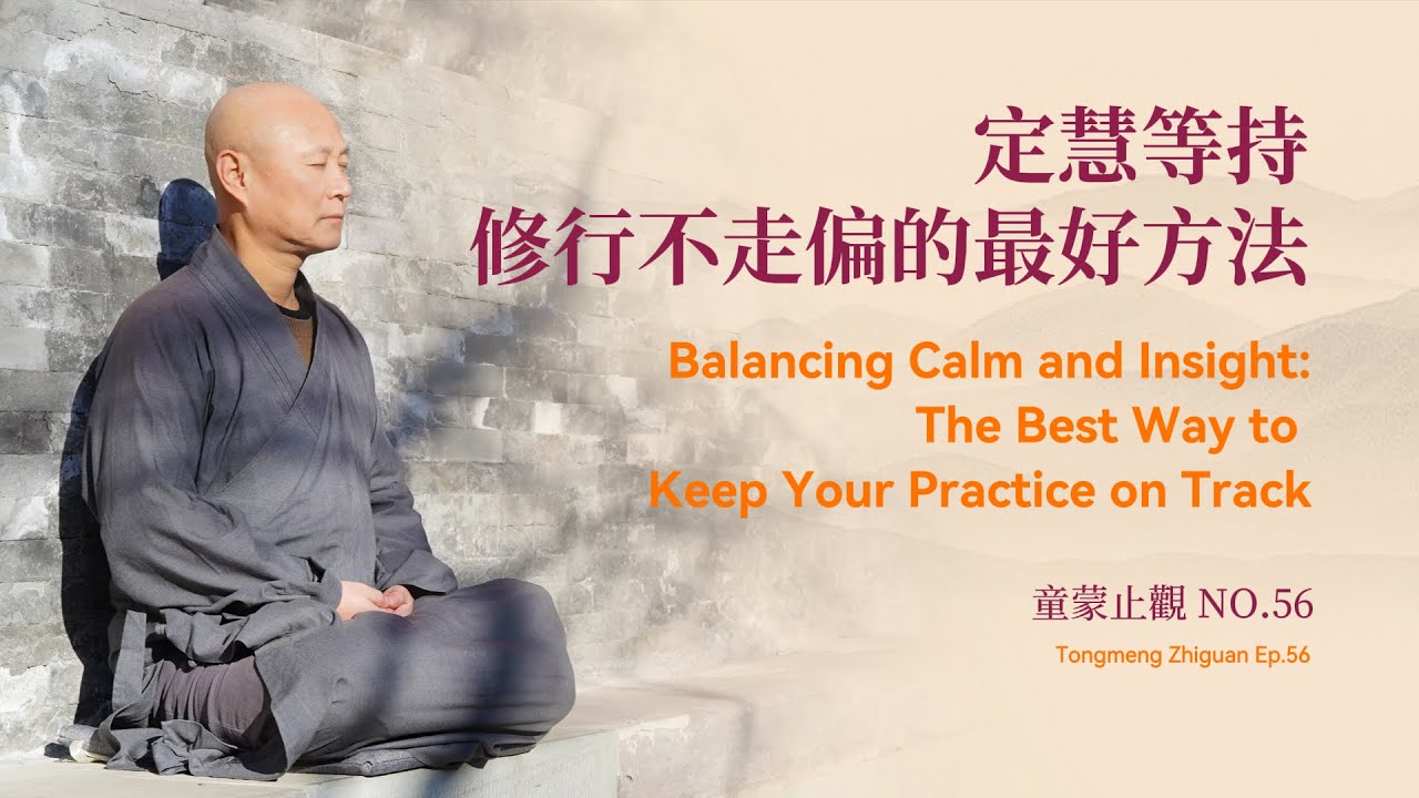 定慧等持：修行不走偏的最好方法Balancing Calm and Insight: The Best Way to Keep Your Practice on Track｜童蒙止觀56