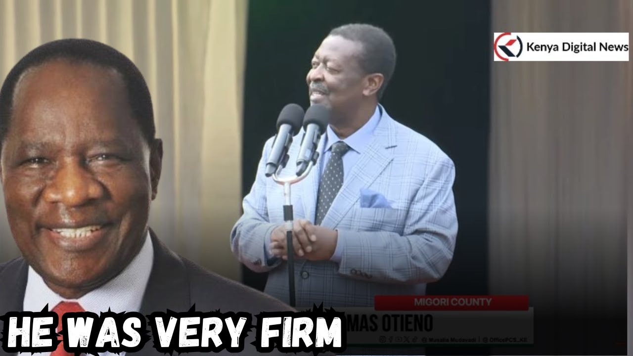 DALMAS OTIENO WAS A FIRM LEADER! Mudavadi's Speech as he Pays tribute to his Late Collegue in Rongo!