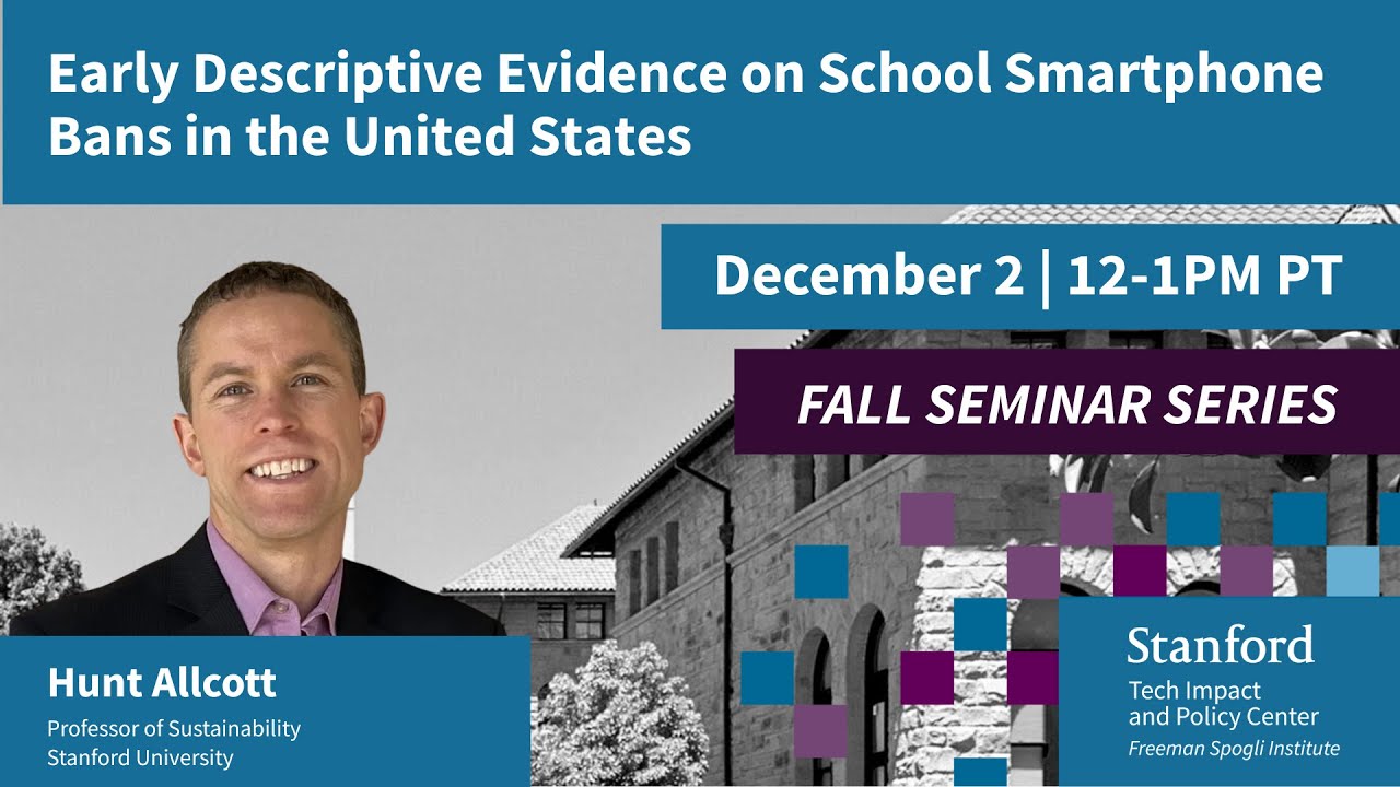 December 2 | Early Descriptive Evidence on School Smartphone Bans in the United States