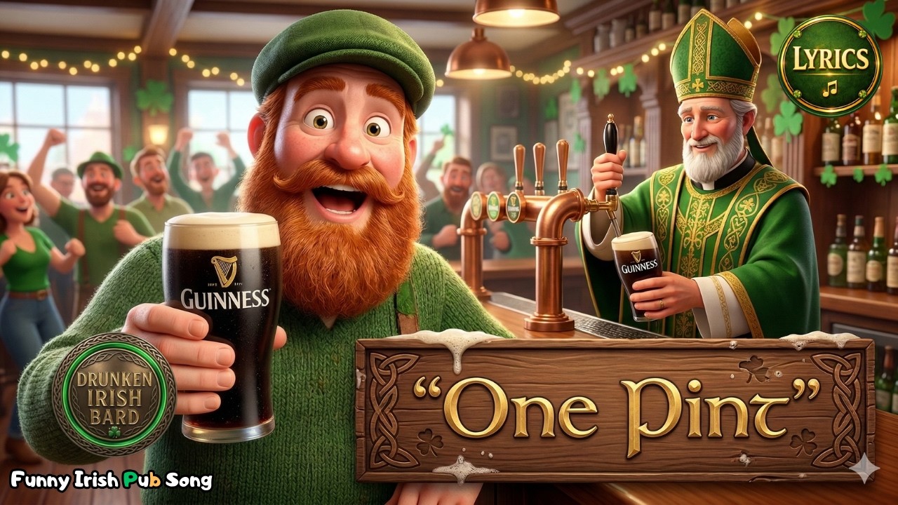 If Saint Patrick Walks Into Your Pub Tonight 🍀 Drink Fer Ireland’s Sake! 🎵 – Funny Irish Pub Song