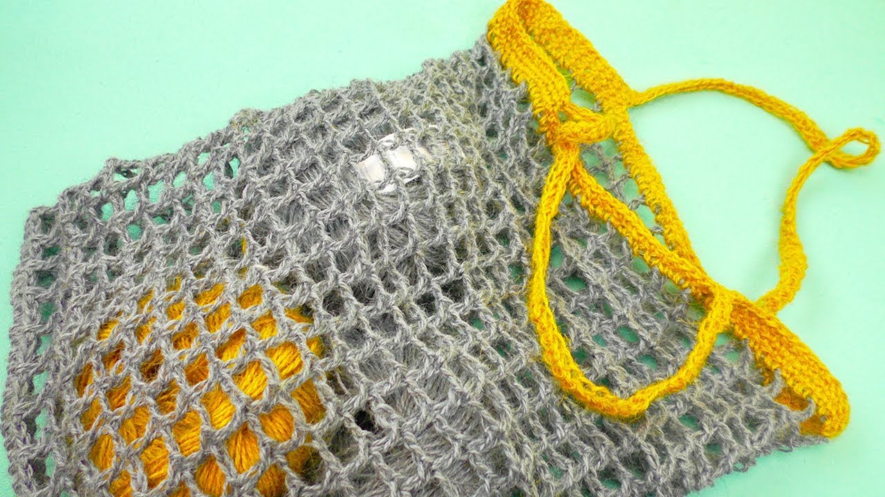 Tasche Häkeln 🌞 Schnelle Sommer Tasche in Netz Muster Selber machen | Häklen für Anfänger