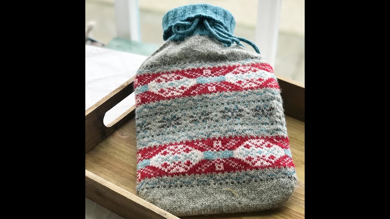 Locket's Fair Isle Hot Water Bottle Cover - the cast on explained
