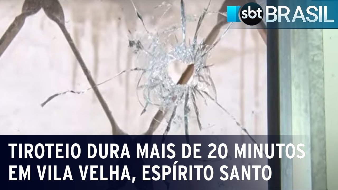 Tiroteio dura mais de 20 minutos em Vila Velha, Espírito Santo | SBT Brasil (01/11/23)
