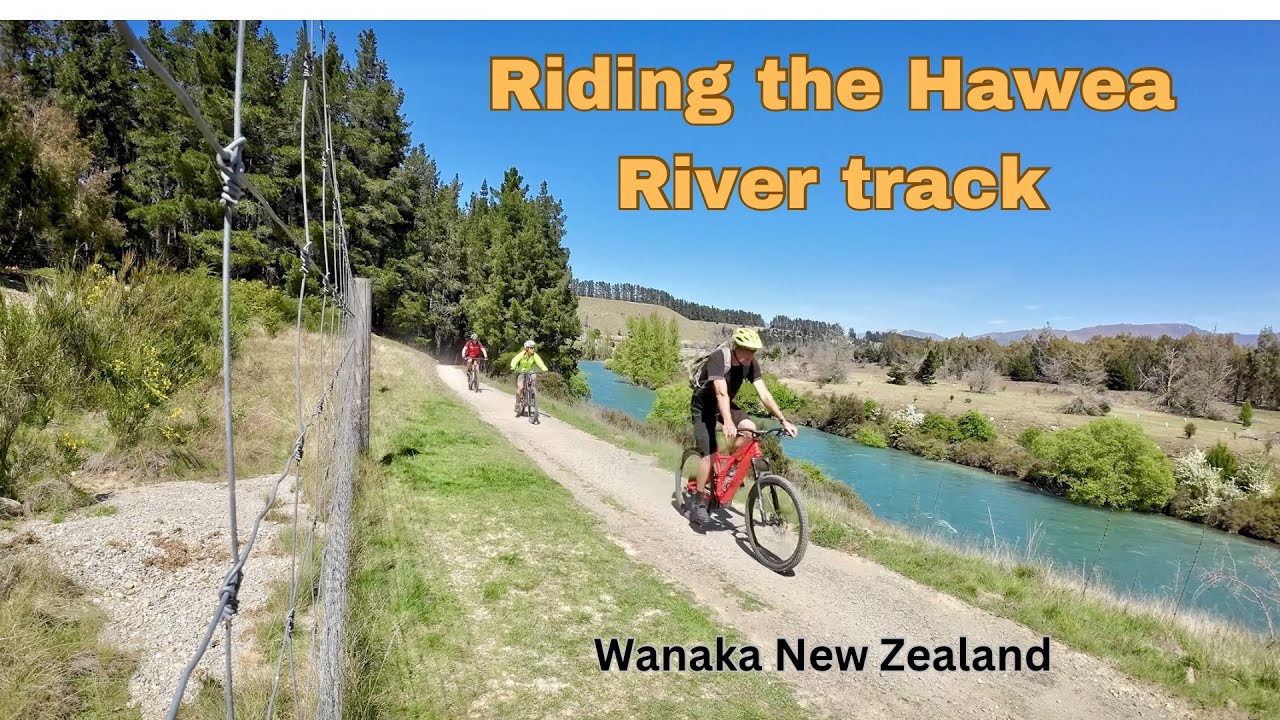 Riding the Hawea River Track, Wanaka, New Zealand