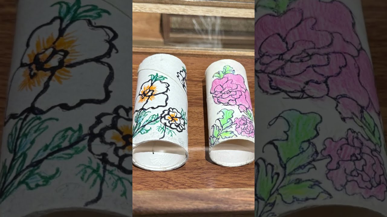 匯豐紙行小眾展 : 媽媽在賬單背面畫的花，被設計師兒子辦成了畫展#上海生活 #書店 #上海看展#紙藝 #分享