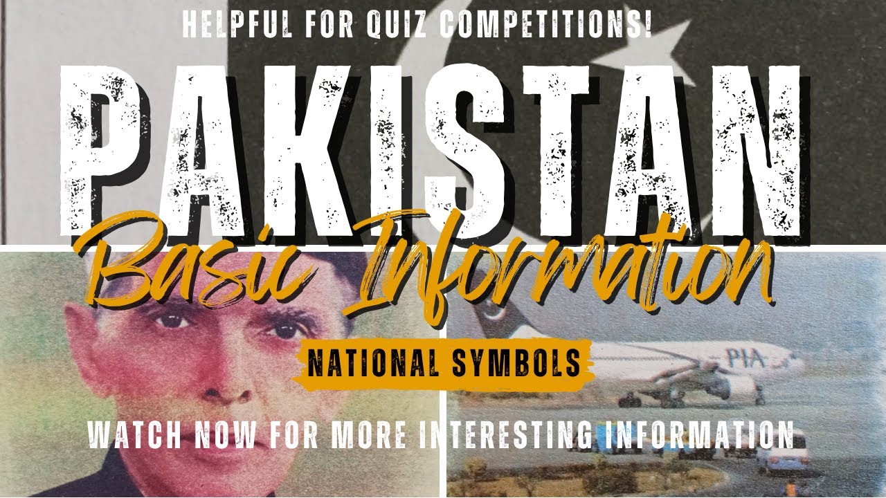 Most important basic information about Pakistan | National symbols | Quiz | Learn With Hassanullah
