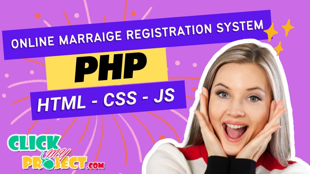 PHP WEB Application Project - Online Marraige Registration System - ClickMyProject