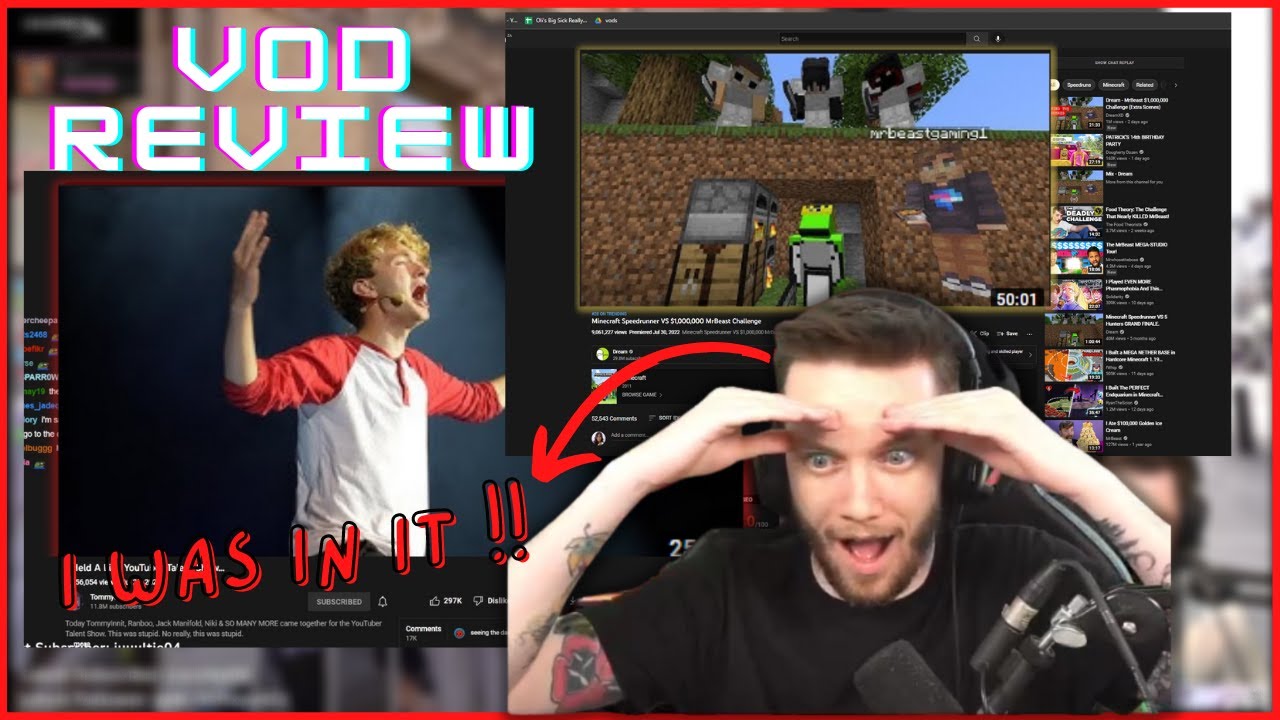 DREAM MR BEAST MANHUNT & TOMMYINNIT LIVESHOW REACTION (01 August 2022)