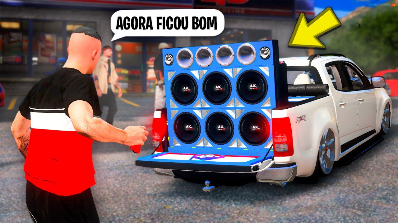 GTA V - VIDA REAL | SEXTOUU, DEIXEI MEU SOM SUPER FORTE! - #76