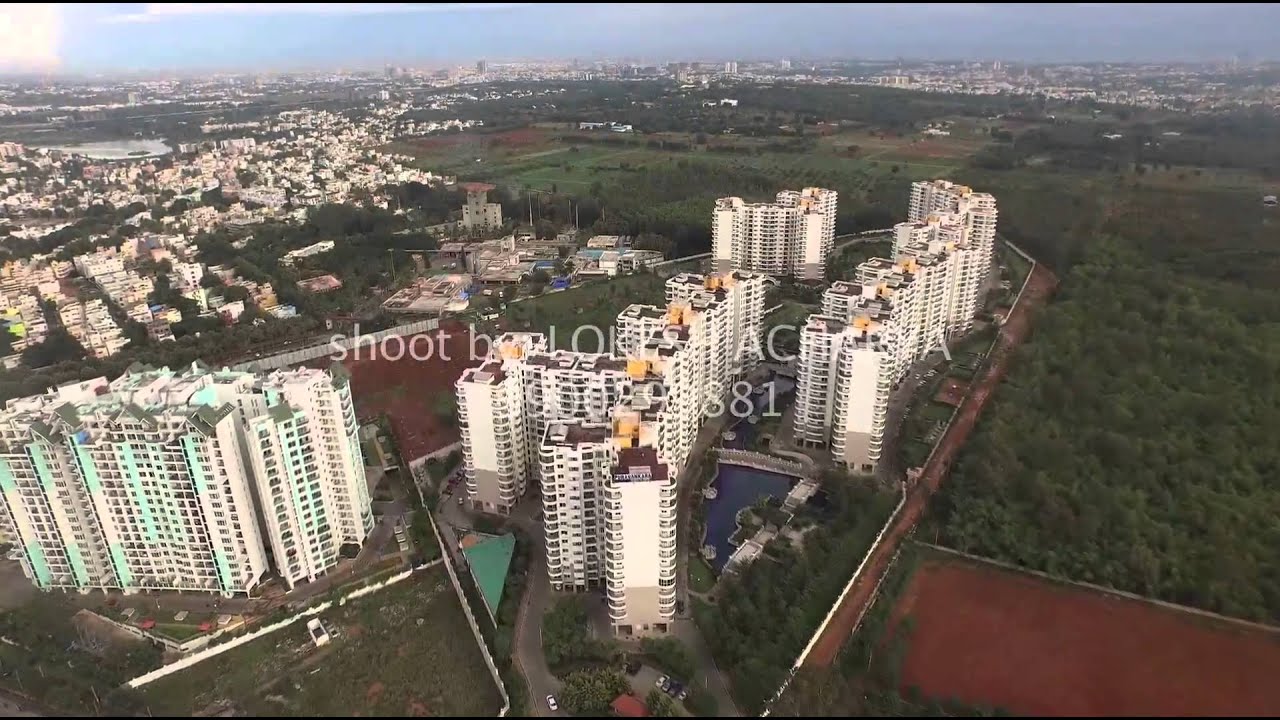 The aerial View of Purvankara Apartments