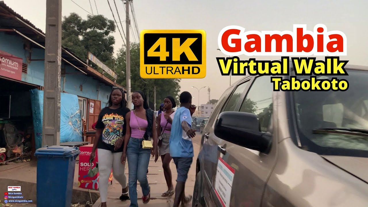 4K Virtual Walk The Gambia - Tabokoto