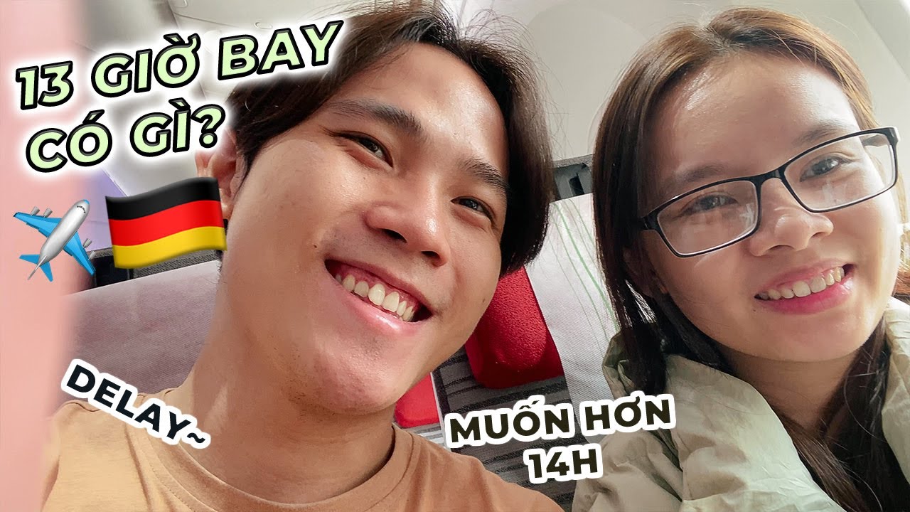 DU HỌC ĐỨC | 13 tiếng bay sang Đức có gì? | Lần đầu đến sân bay Frankfurt