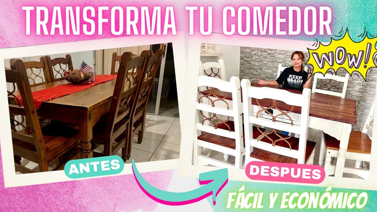 DIY TRANSFORMA TU COMEDOR FACIL Y ECONOMICO