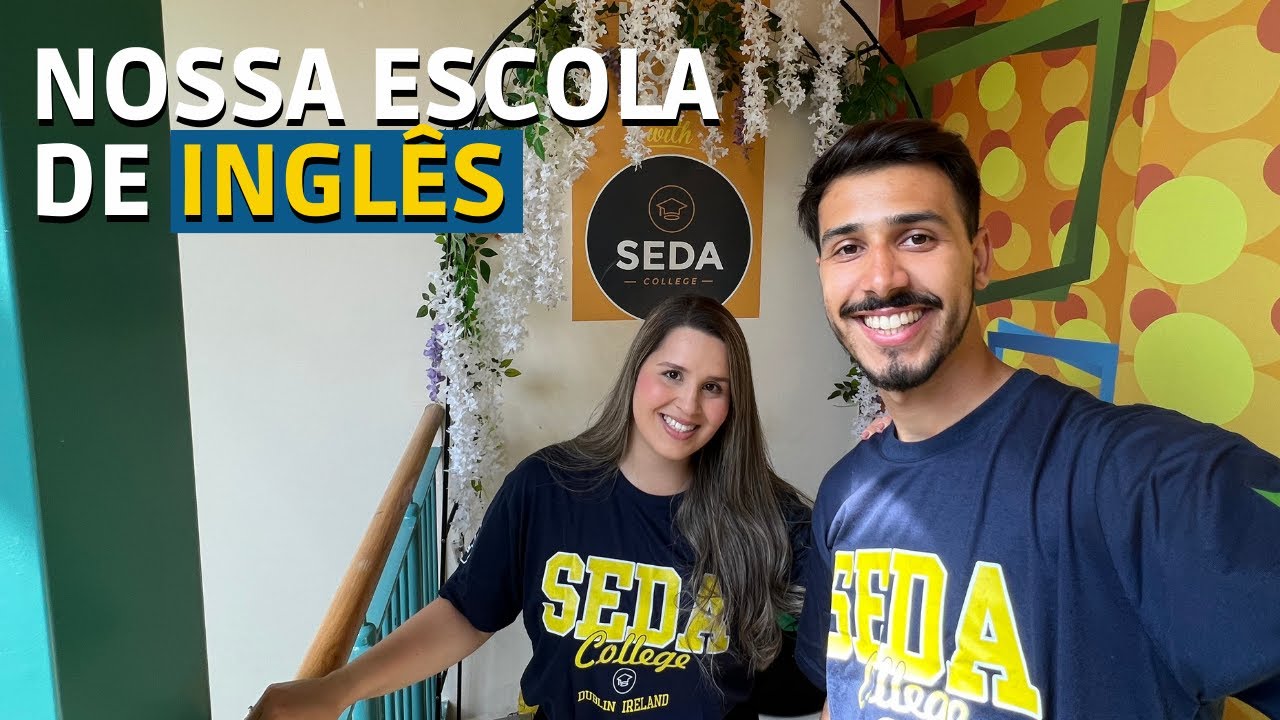 MOSTRAMOS A ESCOLA QUE ESTUDAMOS NA IRLANDA 🇮🇪 | SEDA COLLEGE | TENHO QUE VIAJAR