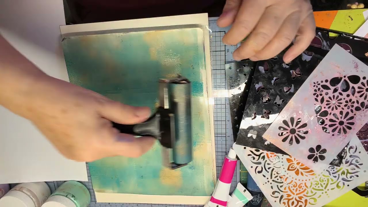 Mes premieres créations avec la gel press❤️❤️❤️