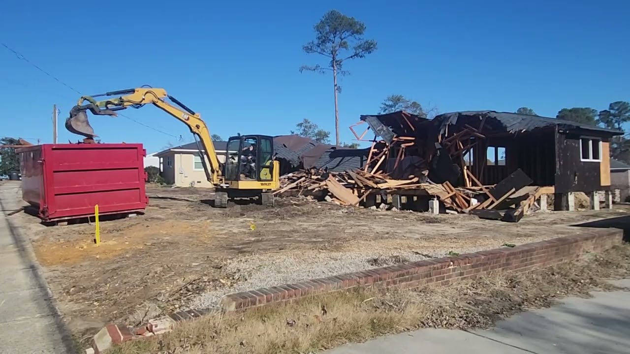 Demolition Contractor Evans GA | Active Residential Demo Scene | Junk In The Box