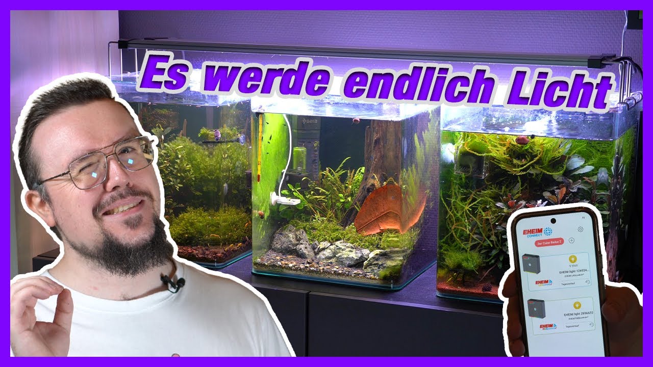 Der UMBAU der kompletten CUBE-AQUARIEN BELEUCHTUNG