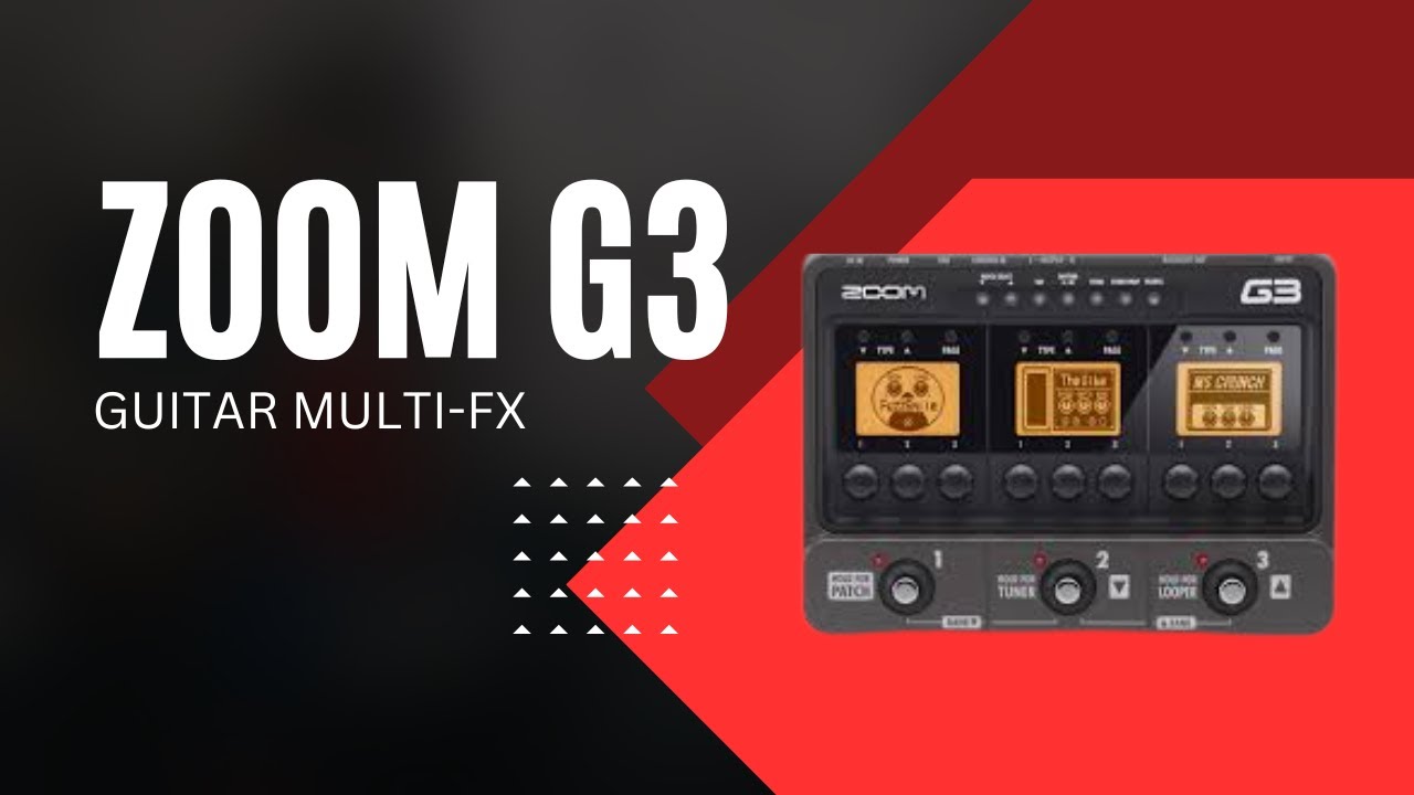 Zoom G3 Guitar Multi-effects Presets Quick Play Through