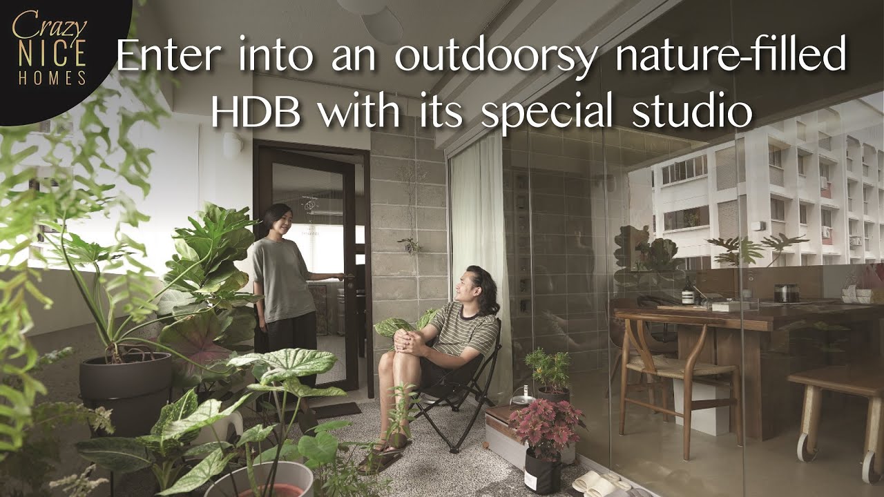 A Calming Nature Inspired HDB Home with Zen-like elements