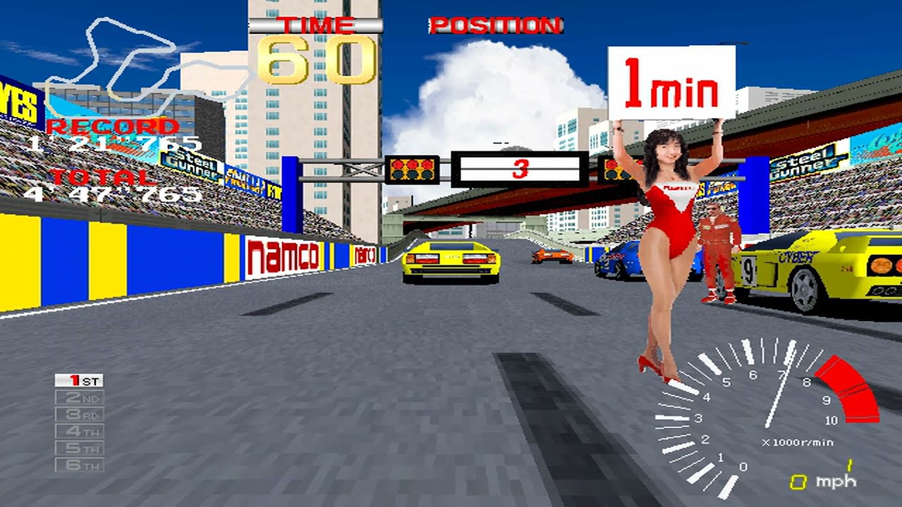 Ridge Racer (Arcade) | All Tracks