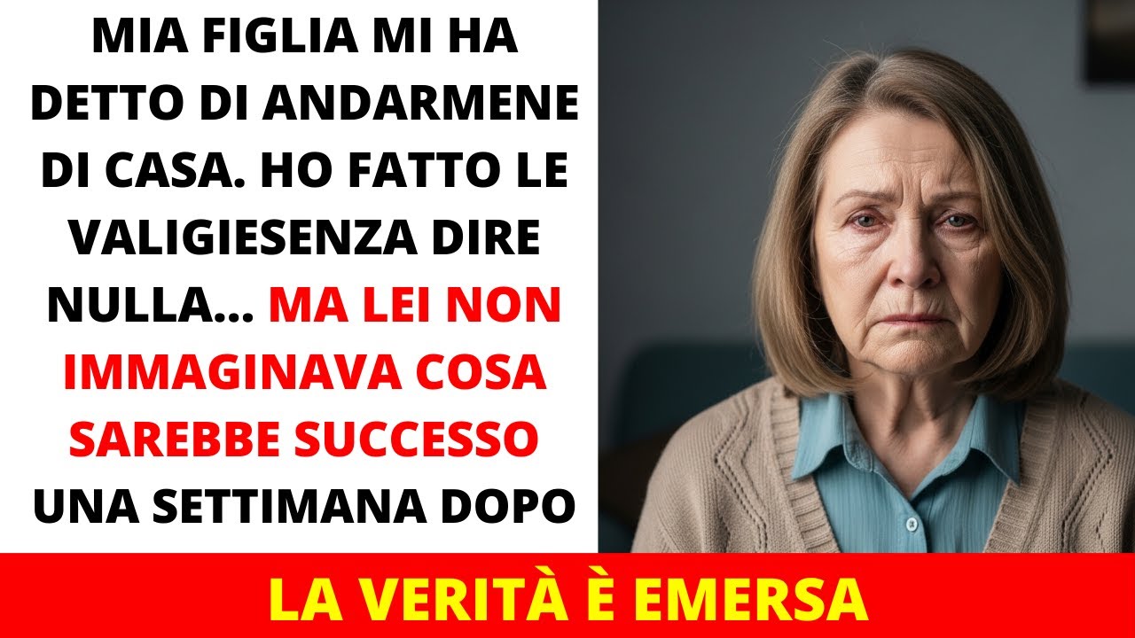 Mia figlia mi ha detto di andarmene di casa  Una settimana dopo, tutto è cambiato