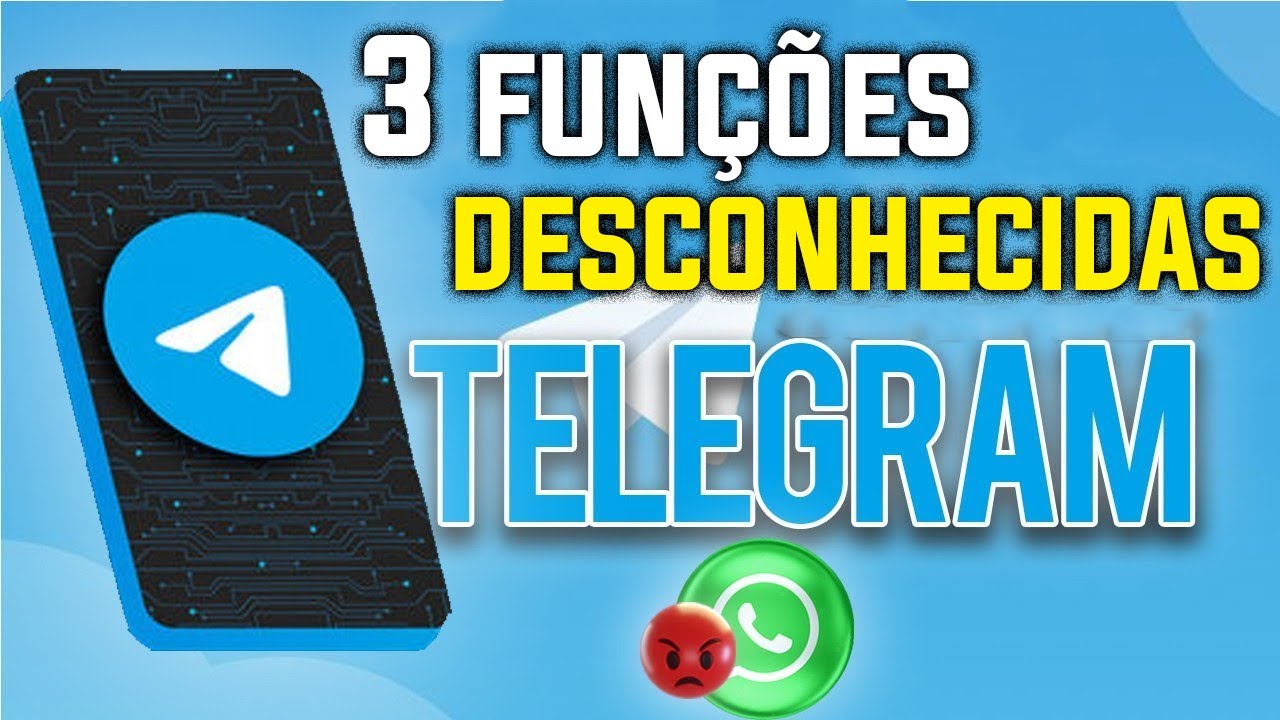 3 FUN&Ccedil;&Otilde;ES INCR&Iacute;VEIS que voc&ecirc; n&atilde;o sabia sobre o Telegram (Telegram vs whatsapp)