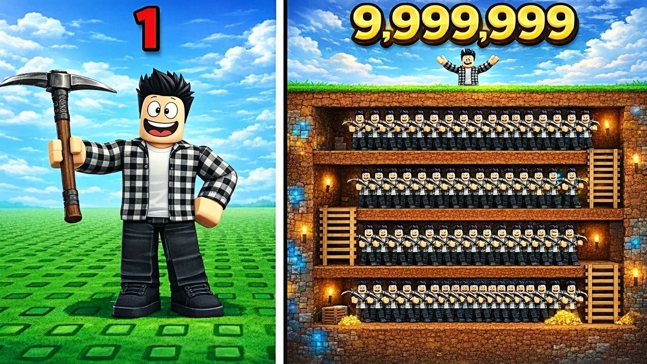 DES CLONES DE MINEURS INFINIS DANS ROBLOX