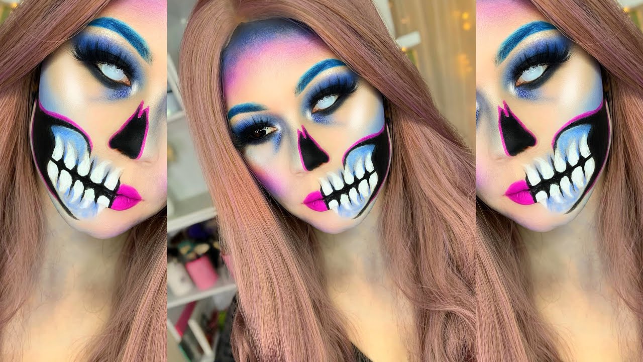 MAQUILLAJE DE CALAVERA HALLOWEEN 2020