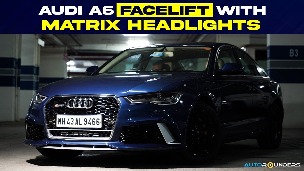 Audi A6 modified with facelift to RS and Matrix headlights