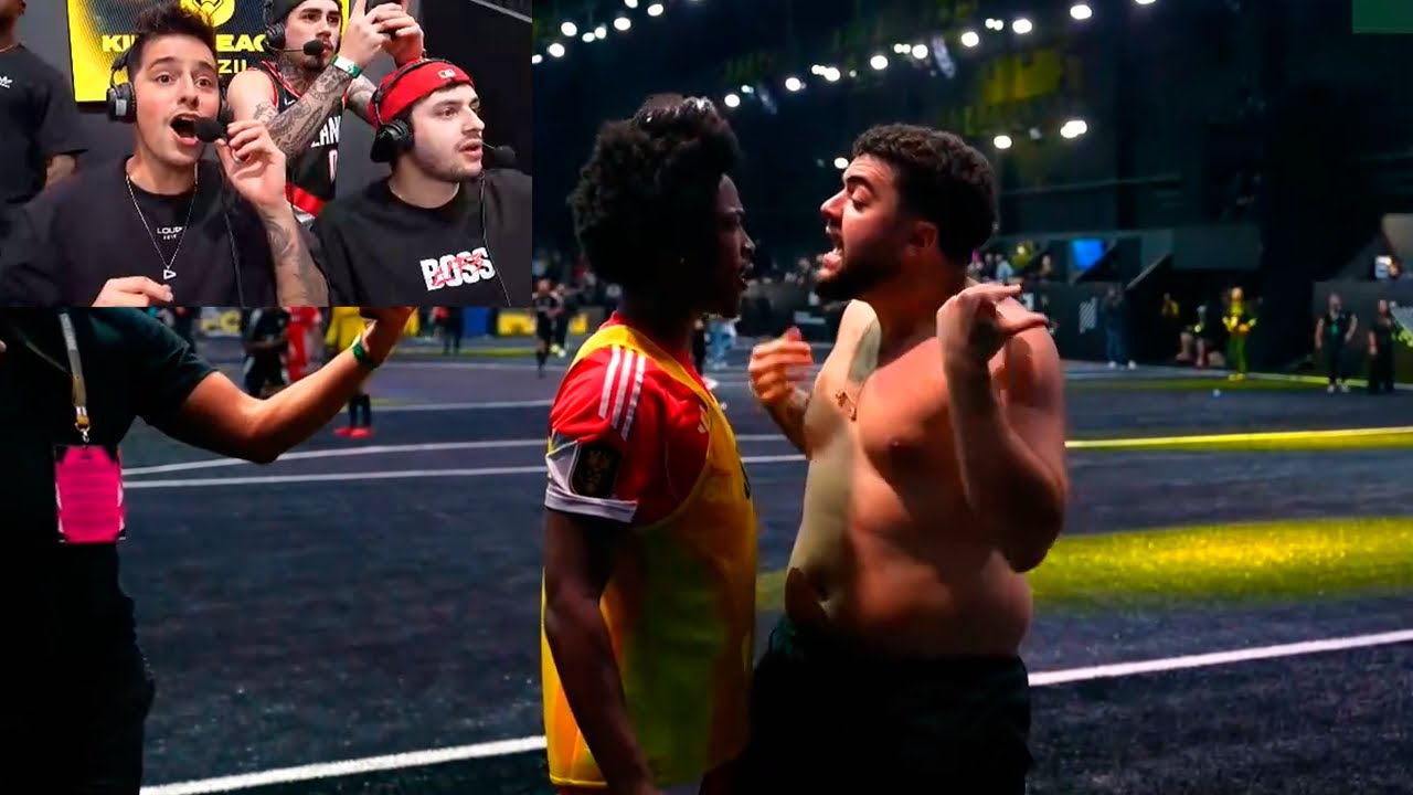 TRETA!😬LUQUET4 COMEMORA NA FRENTE DA TORCIDA DO FLUXO E JOGADORES FORAM COBRAR KINGS LEAGUE!