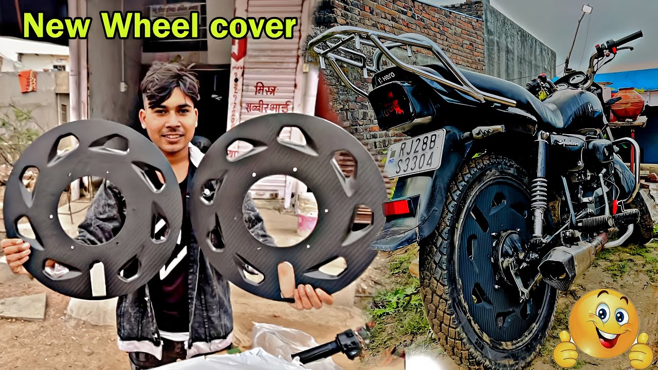 Wheel covers 😃￼splendour with instal and back margate modified 🏍️splendour ￼wheel 🛞 cover  instal 🤩