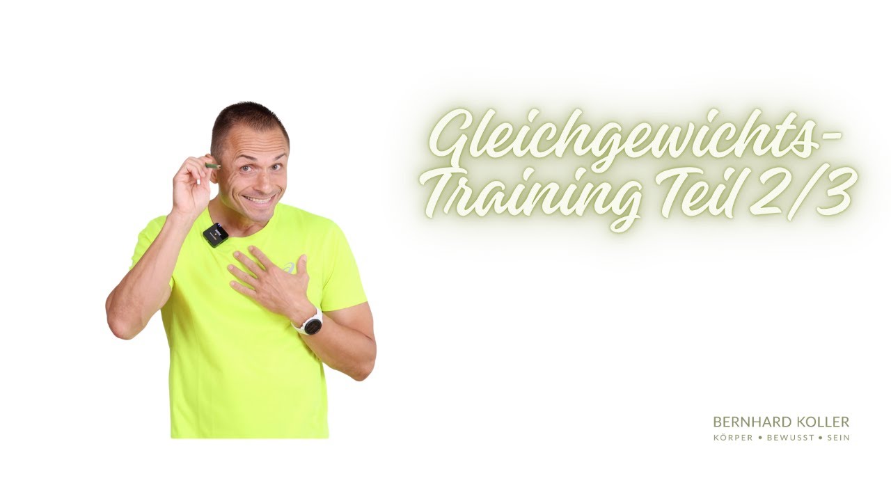 Optimales Gleichgewichtstraining. KEIN Wackelbrett! KEIN instabiler Untergrund! (Teil 2/3)
