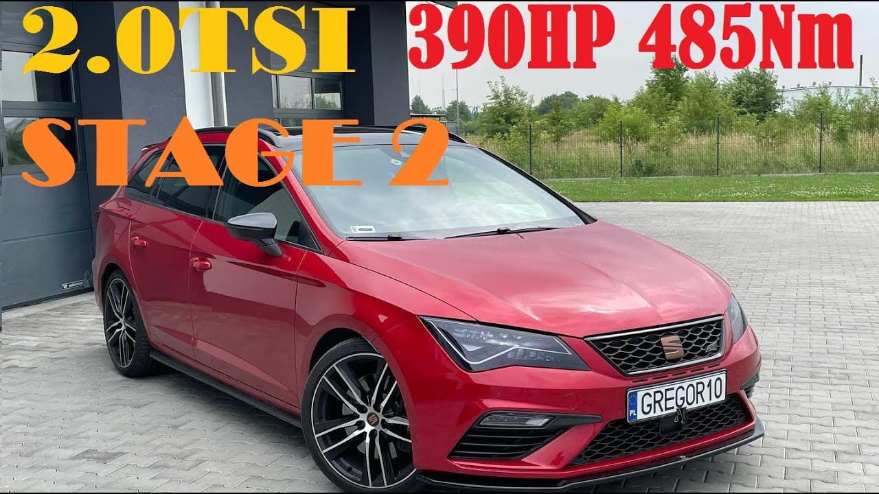Seat Leon Cupra ST 2.0 TFSI DNU 300 л.с. Мощность STAGE 2 390 л.с. 485 Нм Чип-тюнинг GREGOR10