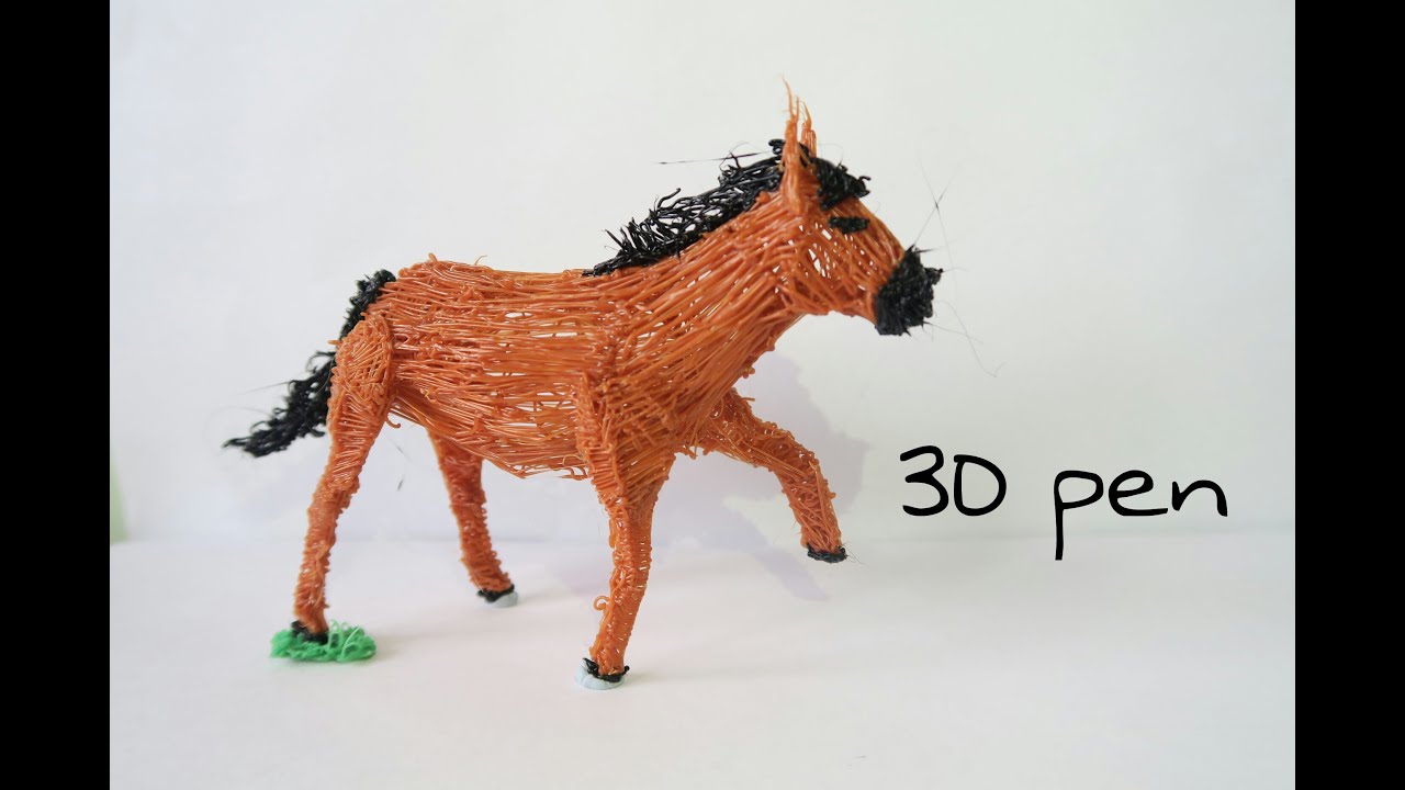 3D pen art - How to make a 3D horse/DIY/Tutorial-The Future Pen