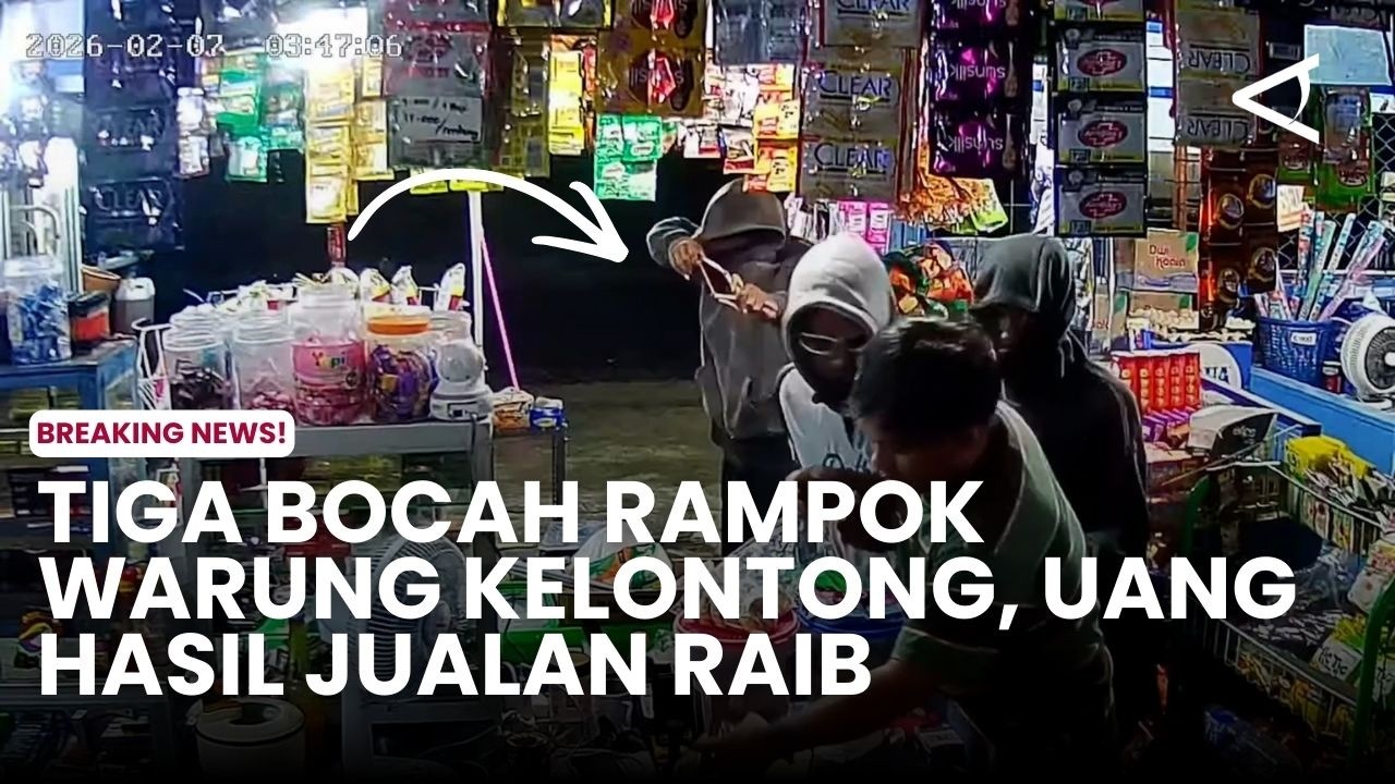 Tiga bocah Rampok Warung Kelontong, Uang Hasil Jualan Raib