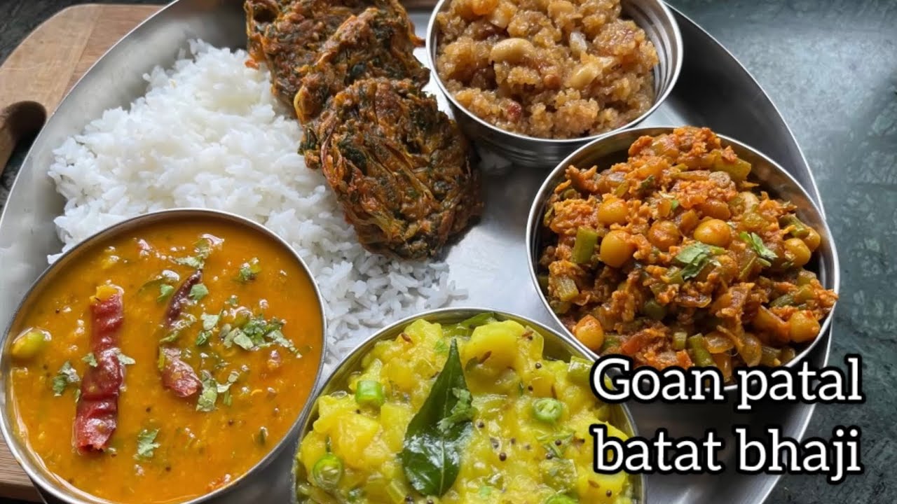 Goan lapshi rawa sheera and palak bhaji #goanrecipe #goanfood