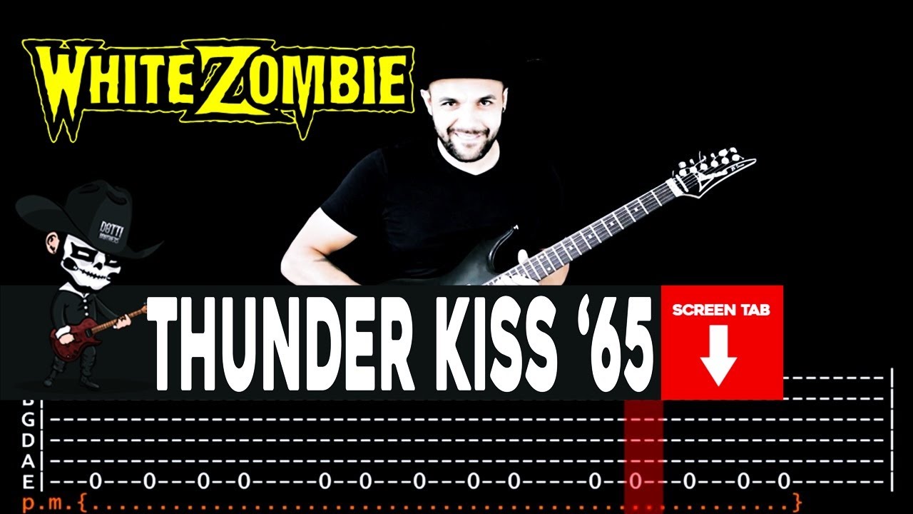 【WHITE ZOMBIE】[ Thunder Kiss '65 ] cover by Masuka | LESSON | GUITAR TAB