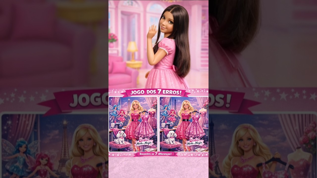 JOGO DOS 7 ERROS COM BARBIE MODA E MAGIA